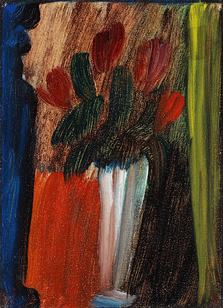 Stillleben Blumen in weißer Vase 1936