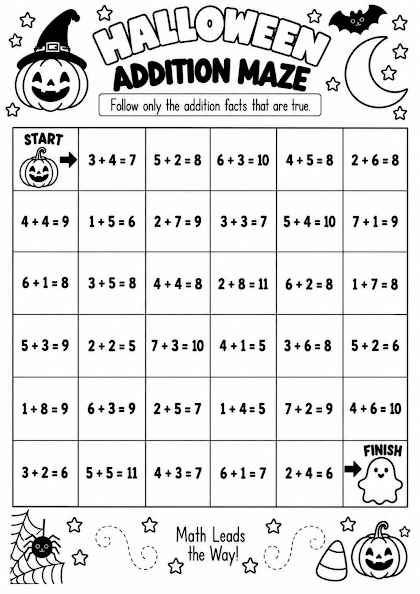 Halloween Addition Maze