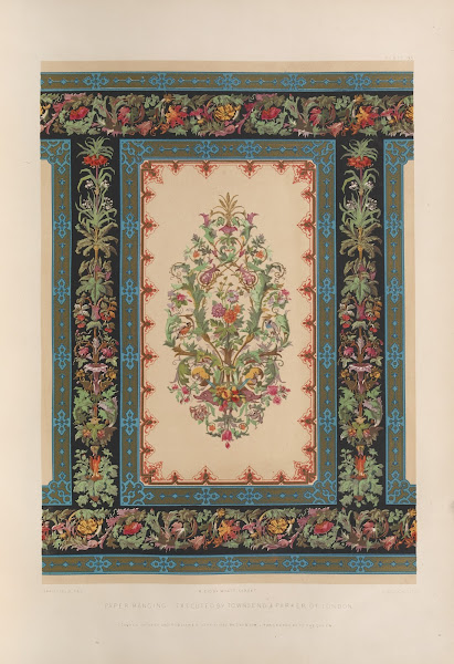Paper hanging executed by Townsend  Parker of London 1851   1853