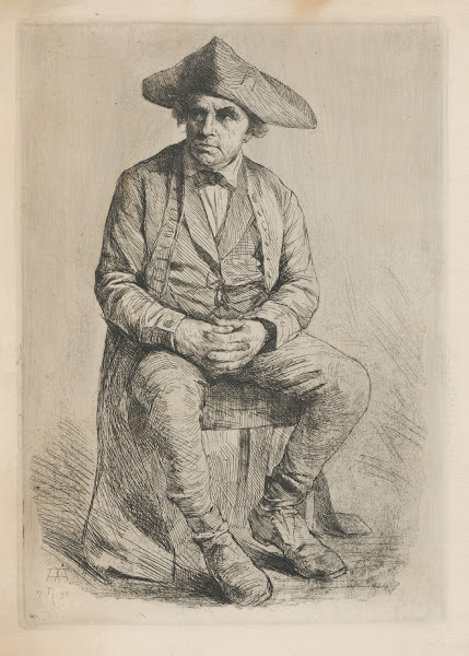 Štúdia sediaceho muža 1892