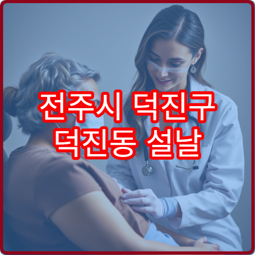 전주시 덕진구 덕진동 설날 소아과 병원 진료시간표와 위치 확인