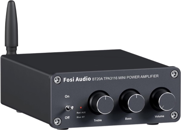 Fosi Audio BT20A Amplificador Bluetooth 5.0 con Regulador