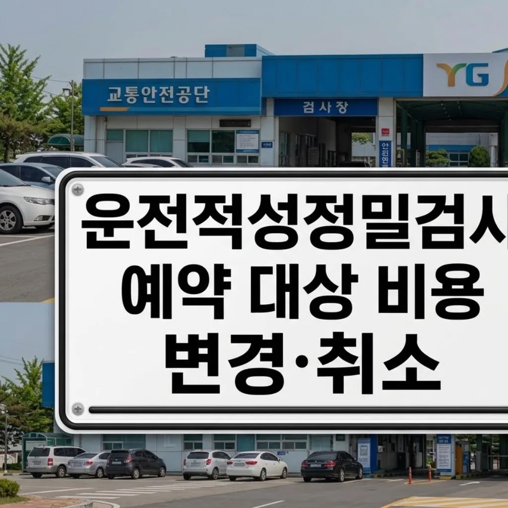 운전적성정밀검사 예약 대상 비용 준비물, 변경·취소