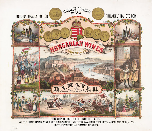 Hungarian wines imported by DA Mayer 1877