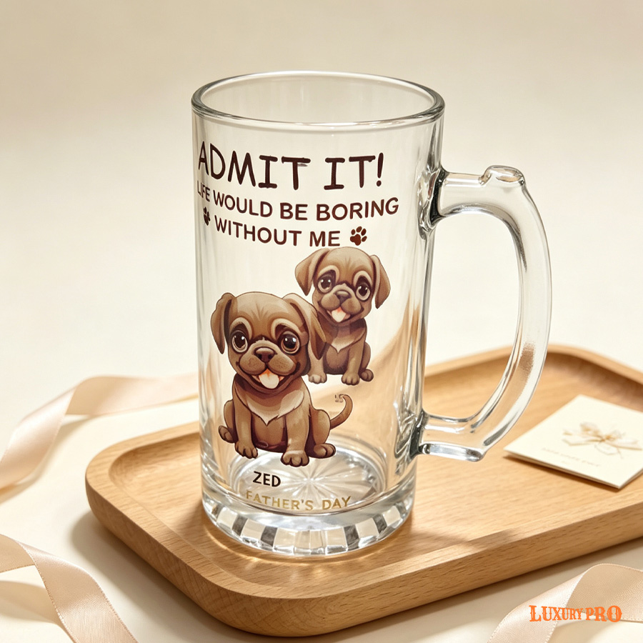 UV - treated Handle Beer Glass