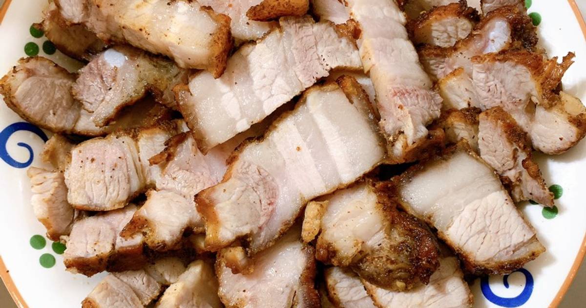 Thịt ba chỉ áp chảo