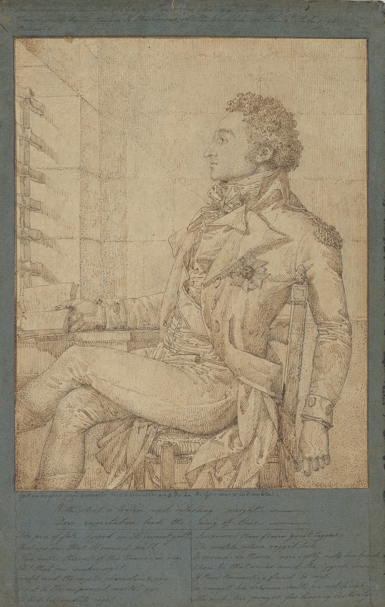 Portrait of Sir Sidney Smith in the Temple Prison 1796