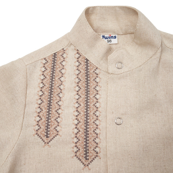 Сорочка вишиванка для хлопчика Класична р98 бежевий