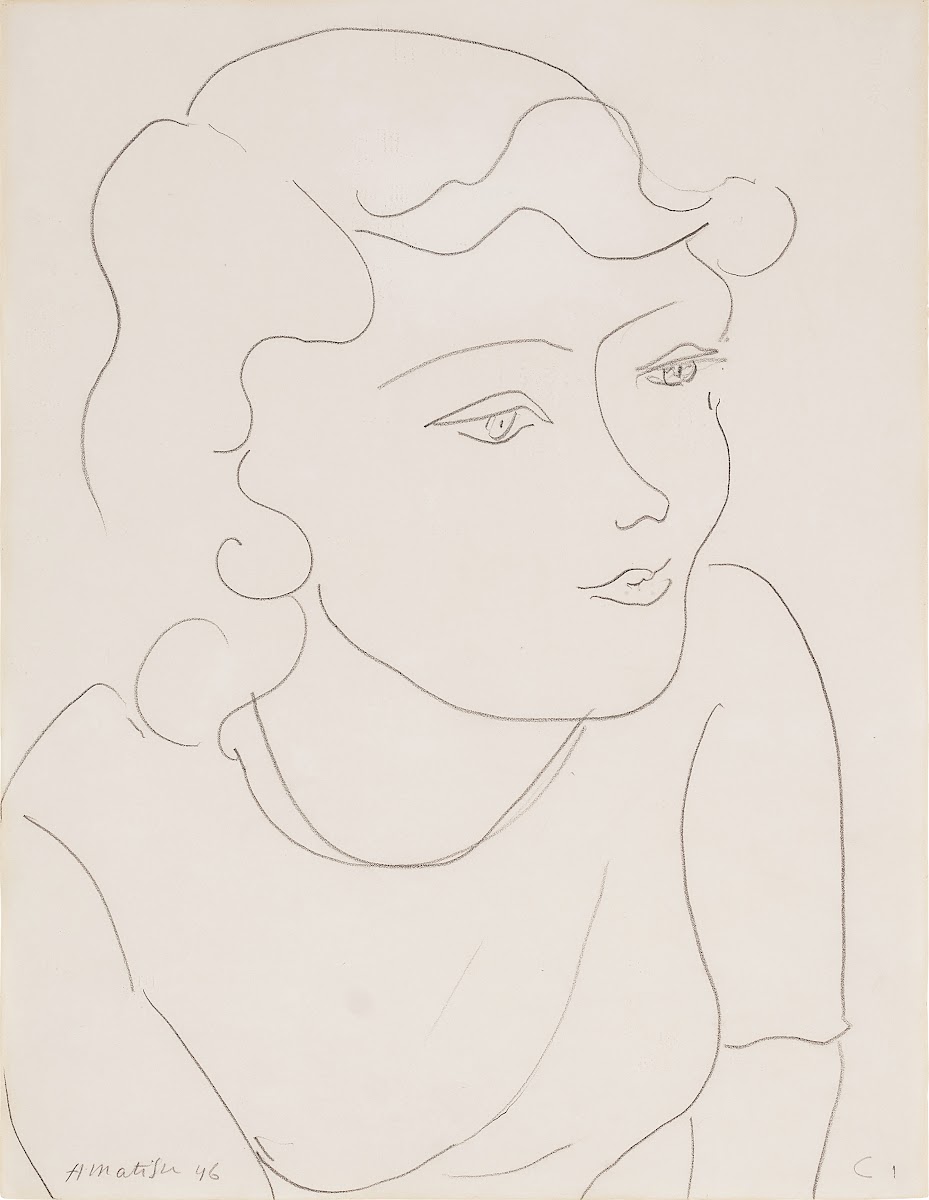 Buste De Jeune Femme TournéE À Droite 1946