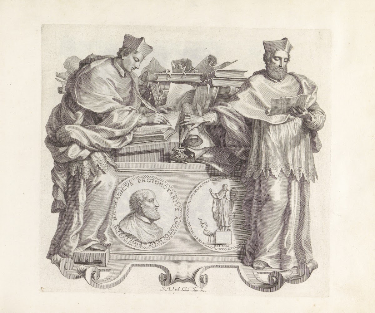 Portret van Filippo Barbarigo en twee protonotarissen 1673 1743