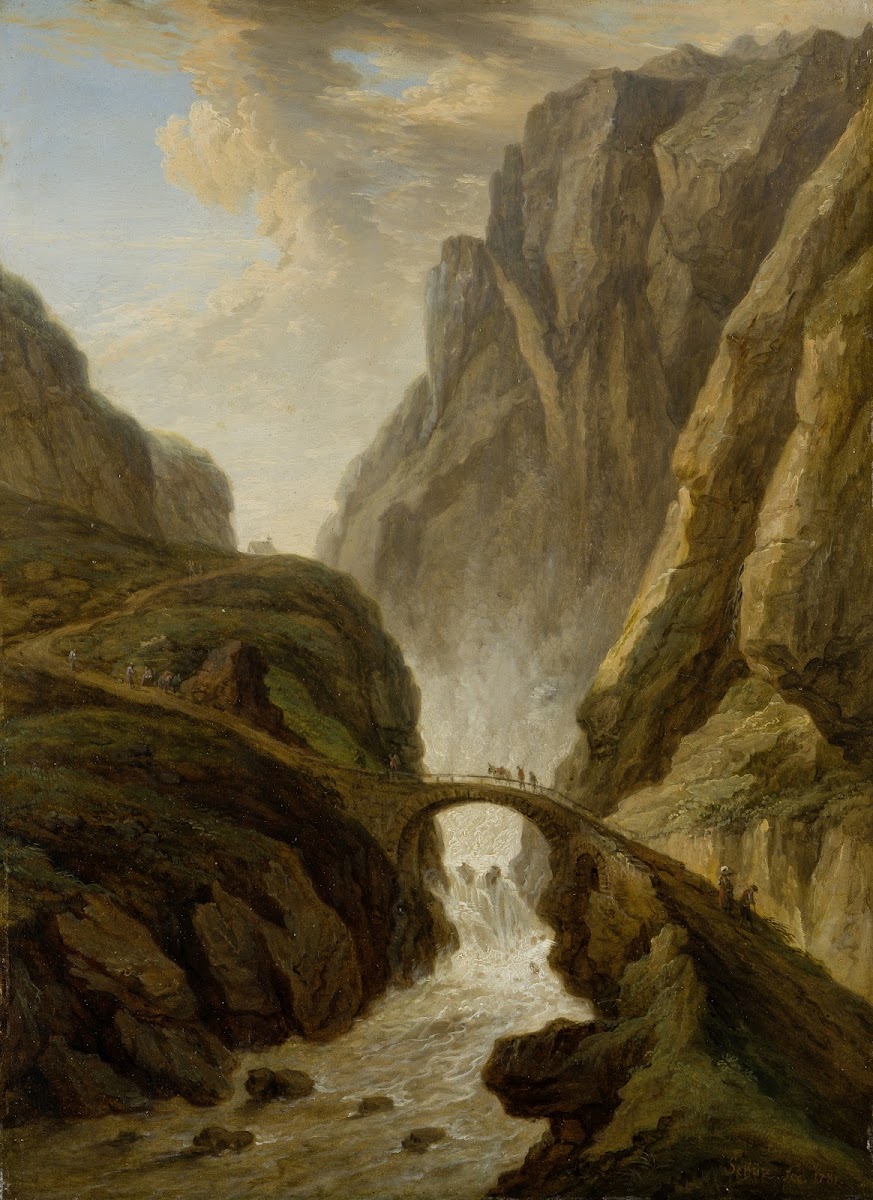 Devils Bridge on the St Gotthard Road 1781