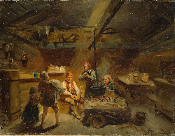 A Boy bringing Home a sick Lamb 1864