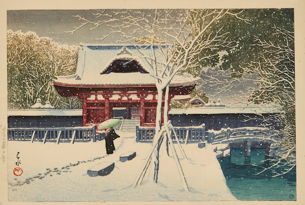 Shiba koen no yuki Snow at Shiba Park 1931
