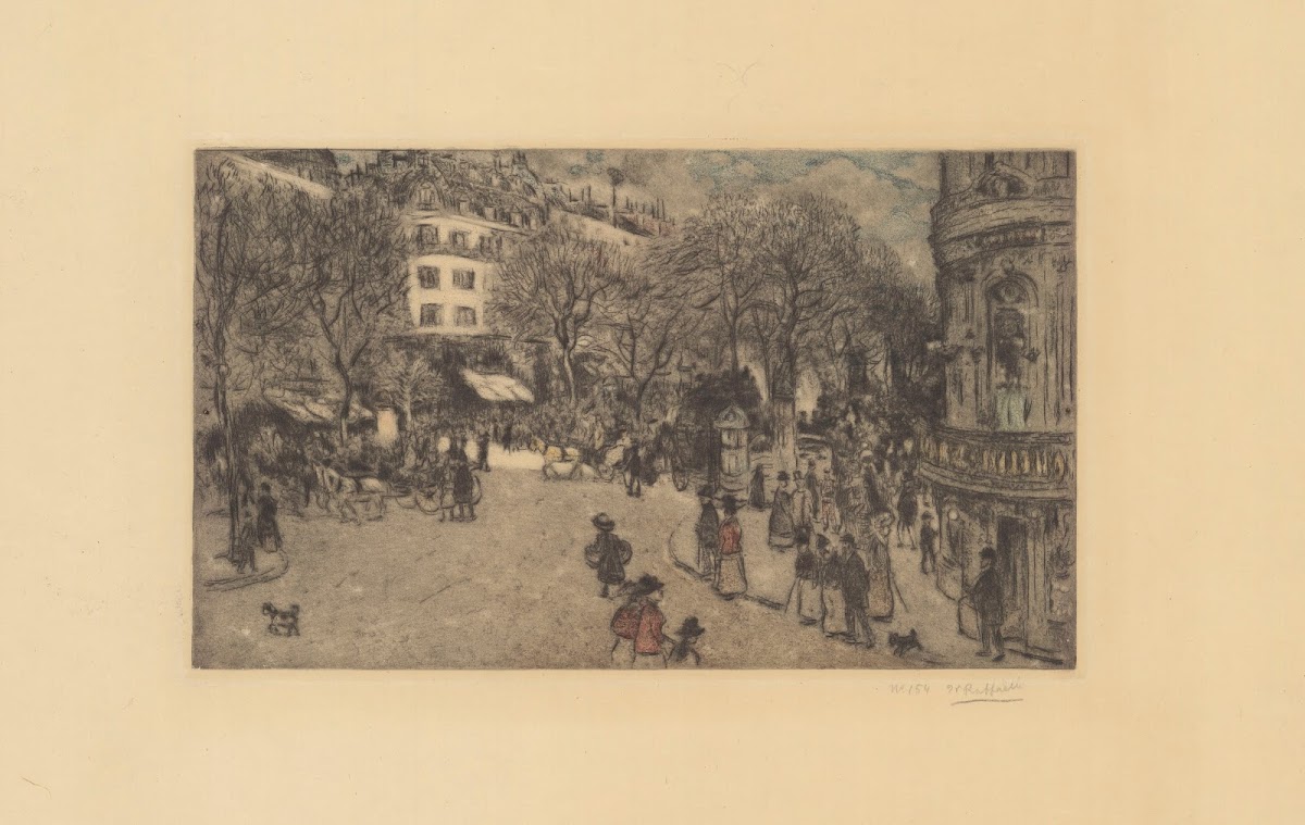Le boulevard des Italiens 1908