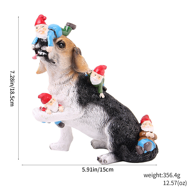 Kreative Zwergen-Figur mit Tier-Motiv