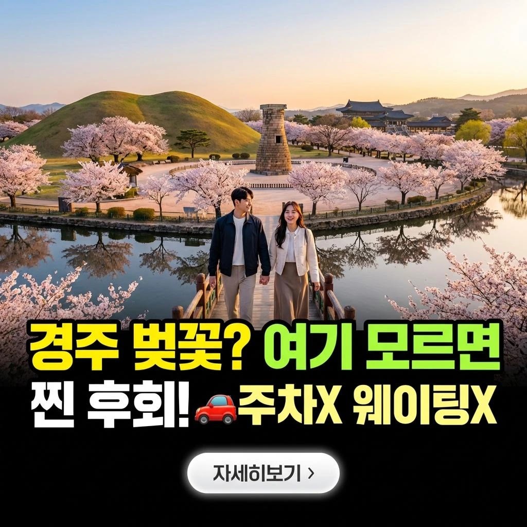 2026 경주 벚꽃 100배 즐기기는 7가지 비법 (주차 걱정 끝!)