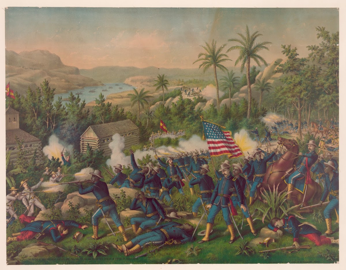 The Battle of Quasimas near Santiago June 24th 1898 The 9th and 10th colored cav