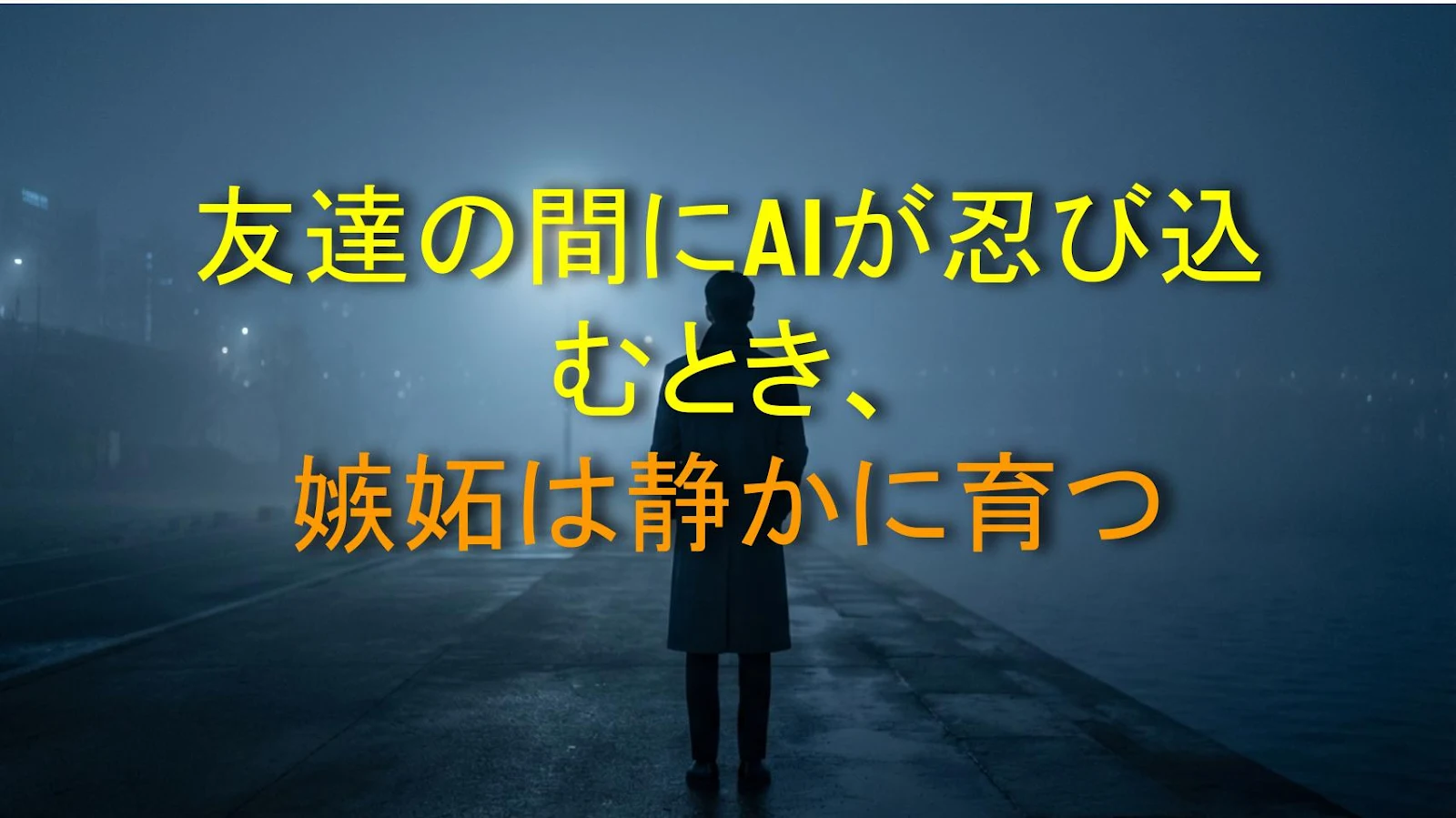 友達の間にAIが忍び込むとき、嫉妬は静かに育つ