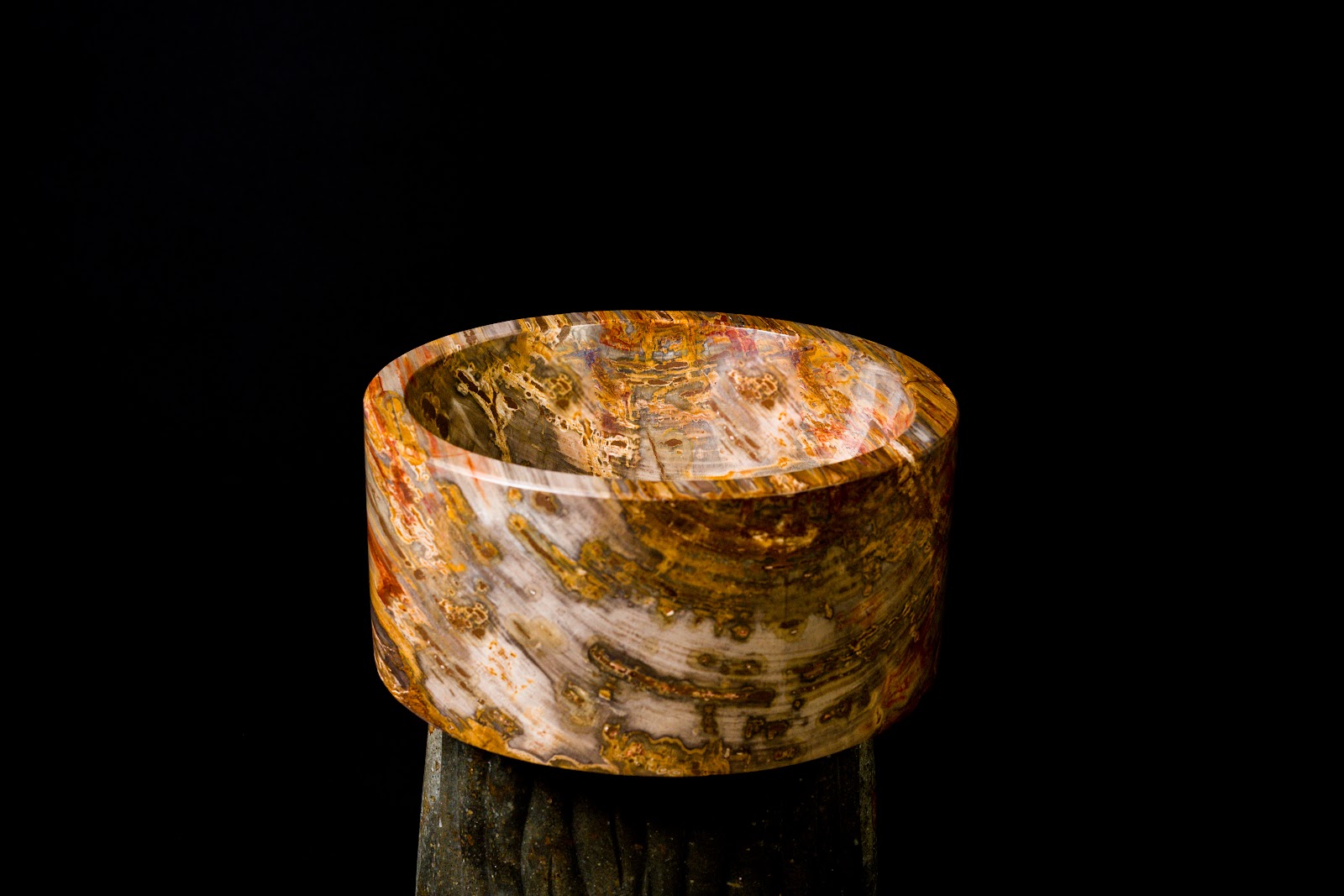Petrified Wood Basins, studio view 7