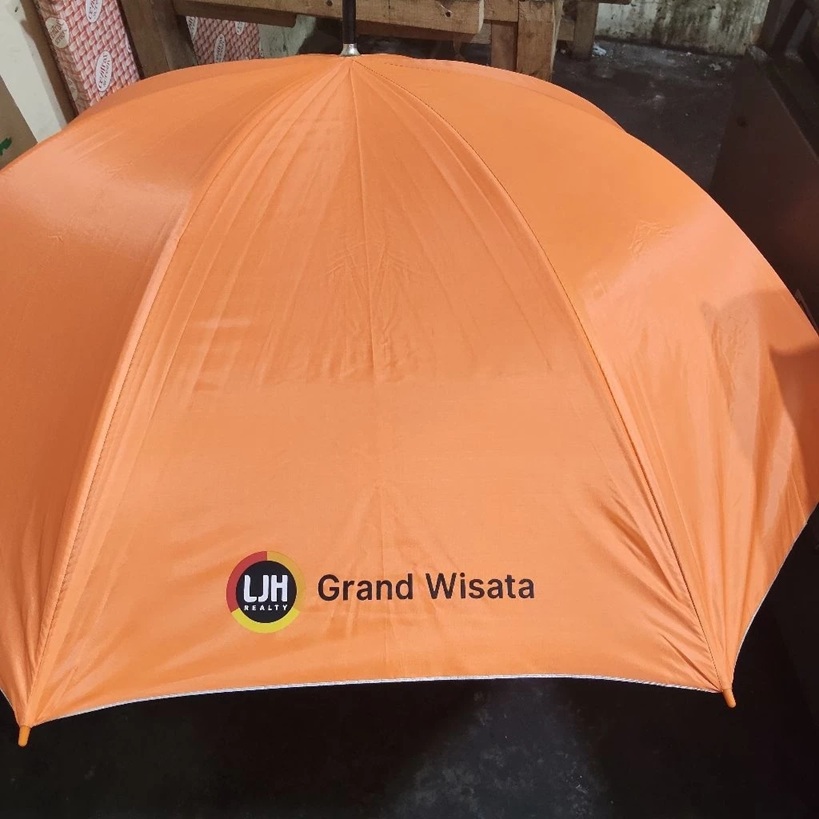 COSTUM PAYUNG GOLF BUKA OTOMATIS/PAYUNG GOLF RANGKA FIBER,, TONGKAT LAPIS BUSA — foto 3