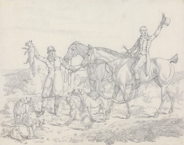 Scraps No 26 Hunting  The Kill Fox About to be Thrown to the Hounds