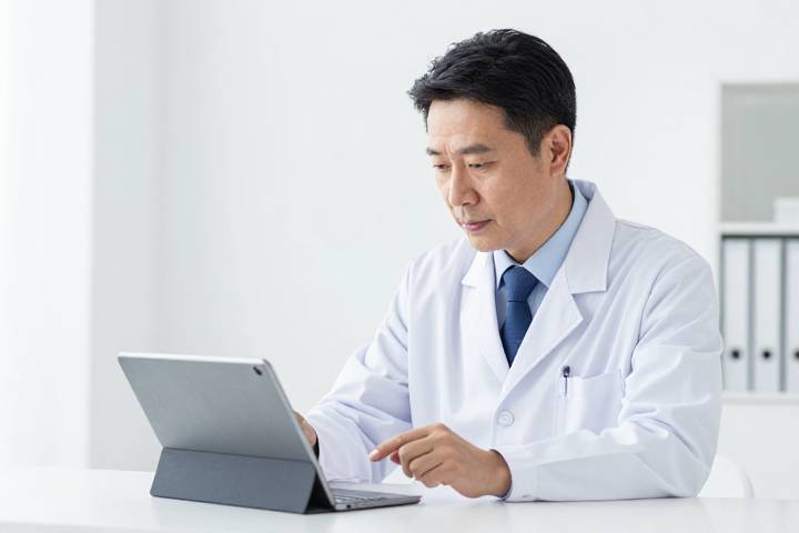 健康データとライフスタイルを分析するイメージ