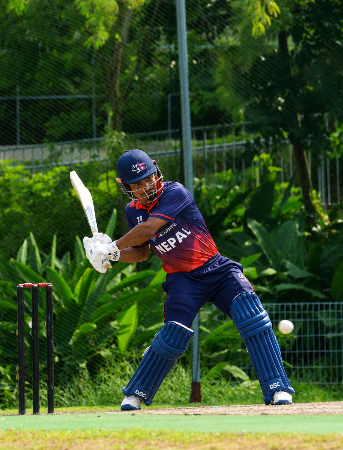 Rohit Paudel batting