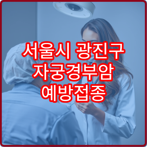 서울시 광진구 자궁경부암 예방접종 가격 및 접종 가능한 산부인과