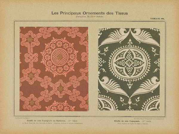 Les principaux ornaments des tissus jusquau XIXme siecle Pl36 1902