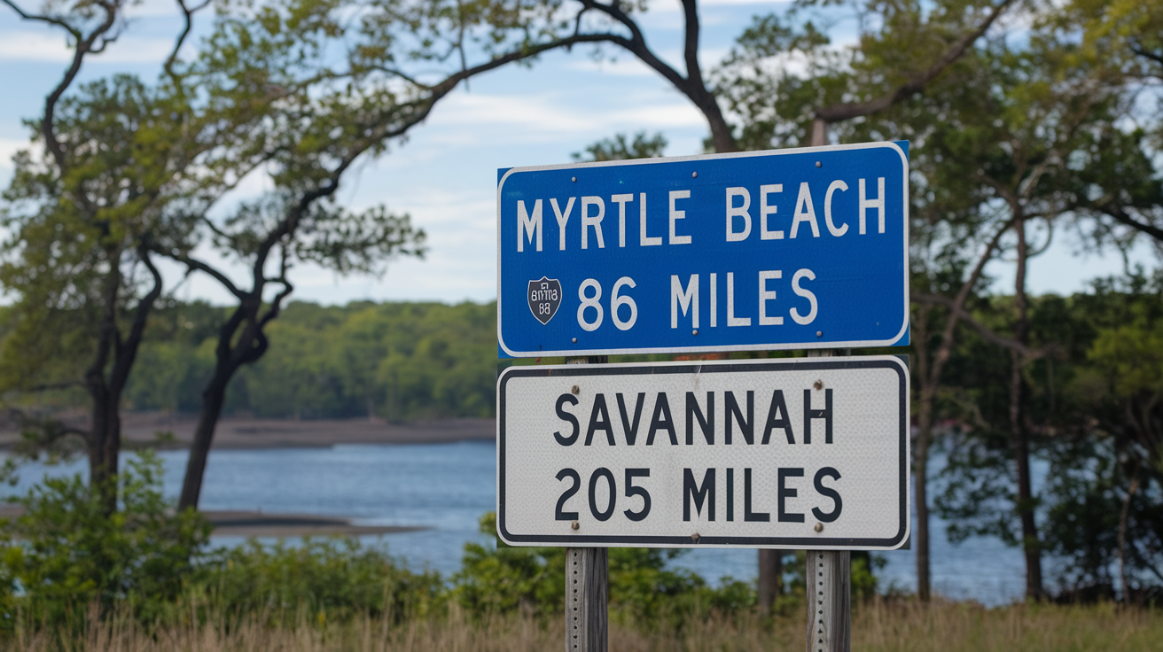 How Far Is North Myrtle Beach from Savannah?