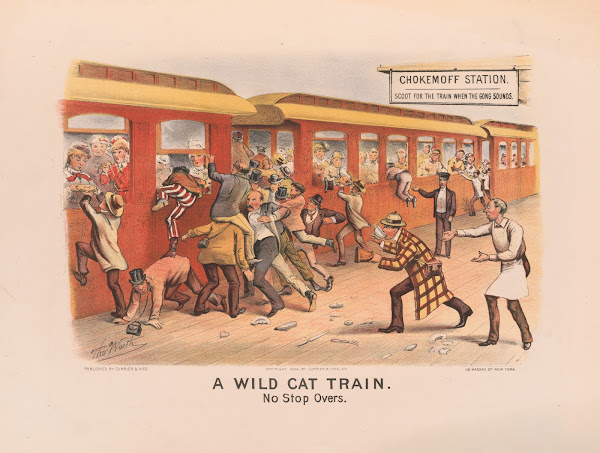 A wild cat train no stop overs 1884