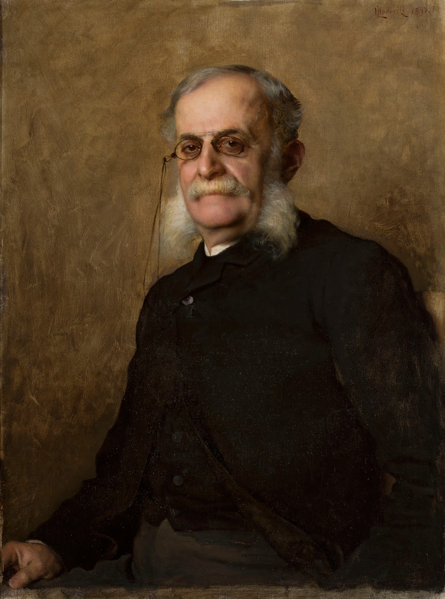 Portrait of Edward Leo 18291901 editor of Gazeta Polska 1890