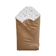 Envelope - plaid Twins Velvet Print 80x80 caramel latte