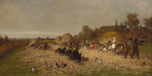 Husking Bee Island of Nantucket 1876