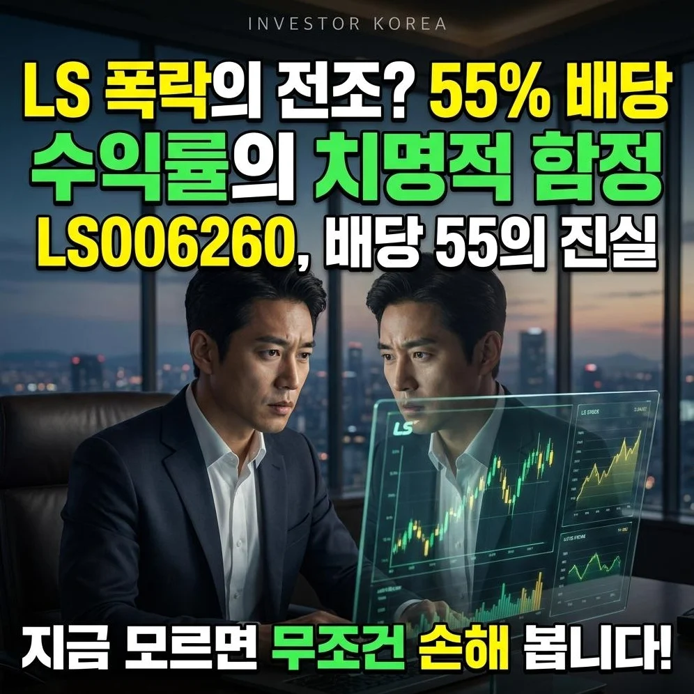 LS 주식, 55% 배당 수익률의 달콤한 유혹? 지금 안 팔면 수천만 원 날리는 결정적 이유