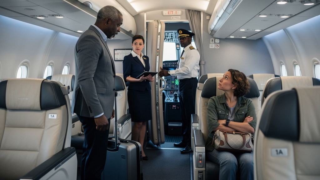 The Flight Attendant Reached For Handcuffs While The Boarding Pass On The Tray Confirmed My Seat