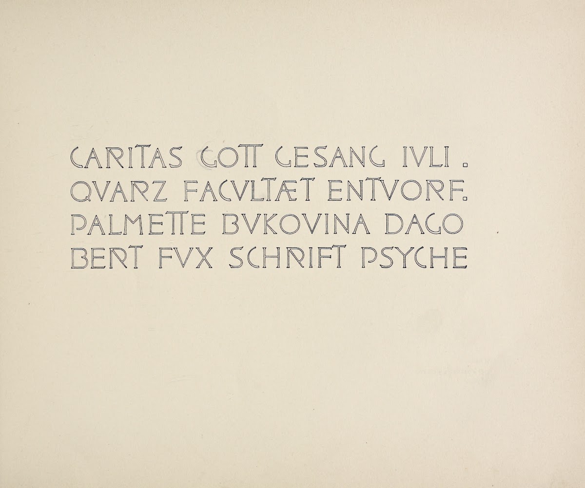 Beispiele kunstlerischer Schrift Pl057 1900