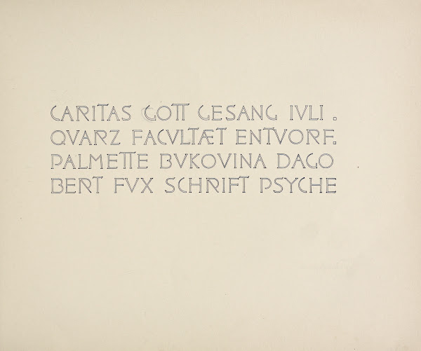 Beispiele kunstlerischer Schrift Pl057 1900