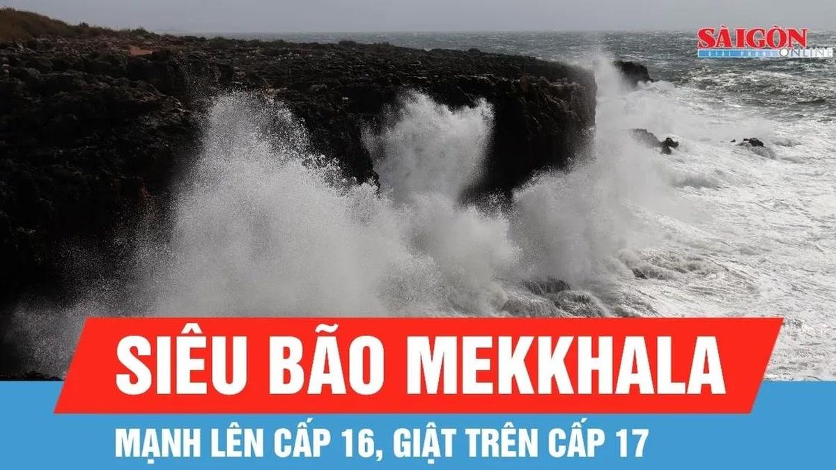 Bão Mekkhala mạnh lên thành siêu bão - Báo Sài Gòn Giải Phóng