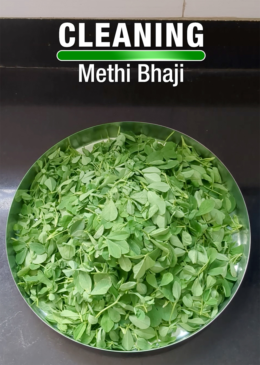 ✨Cleaning Methi Bhaji✨