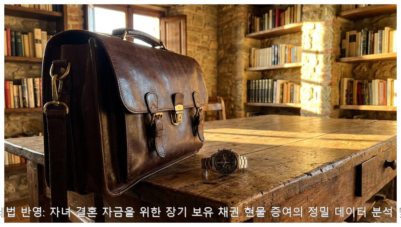 2026년 개정 세법 반영: 자녀 결혼 자금을 위한 장기 보유 채권 현물 증여의 정밀 데이터 분석 및 절세 가이드 핵심 안내 및 분석 인포그래픽 (3)