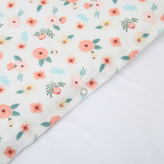 Детское сменное постельное белье 4 эл Twins Satin Limited Flowers розовый/экрю