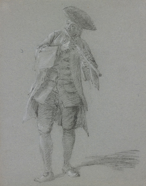 Flute playing cavalier
