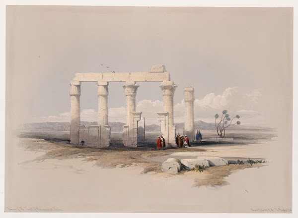 Remains of the Temple of Medamout at Thebes 1846 1849