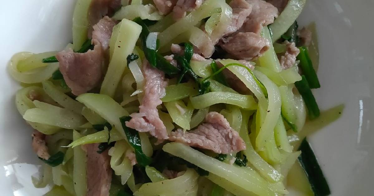 Su hào xào thịt