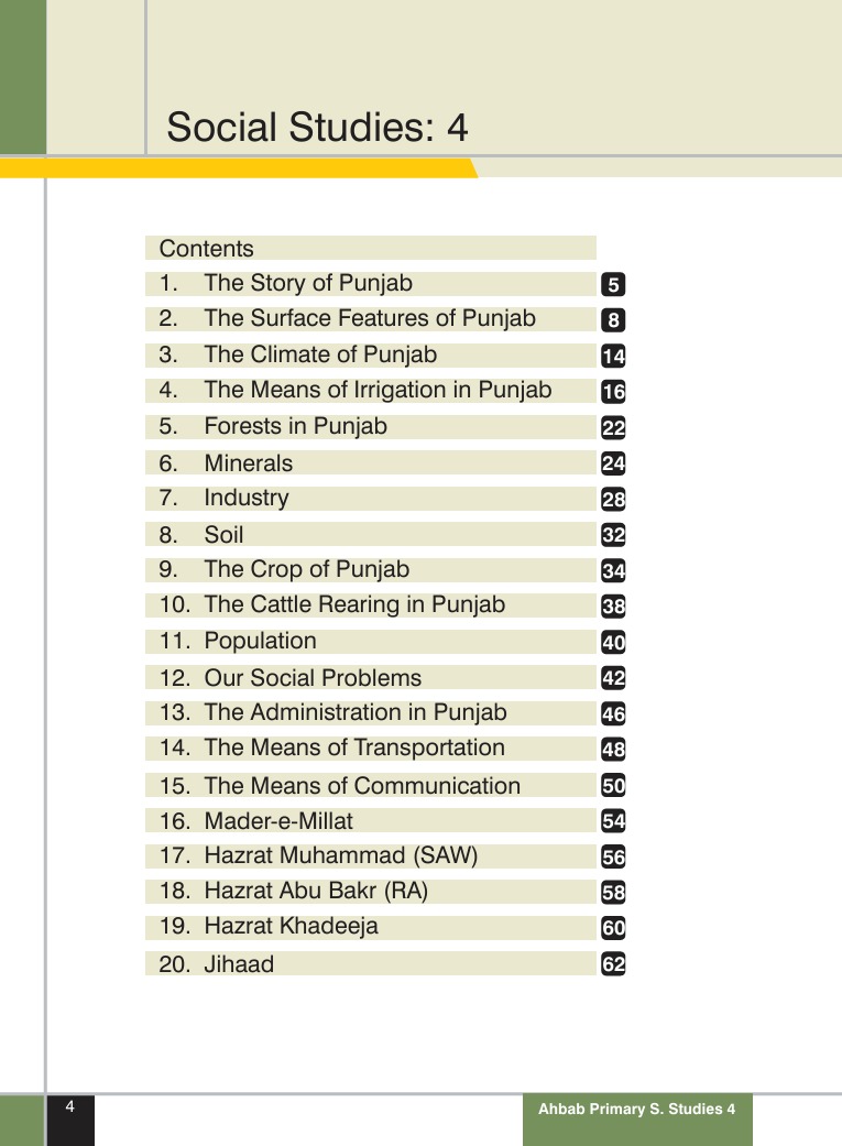 Social Studies Book 4