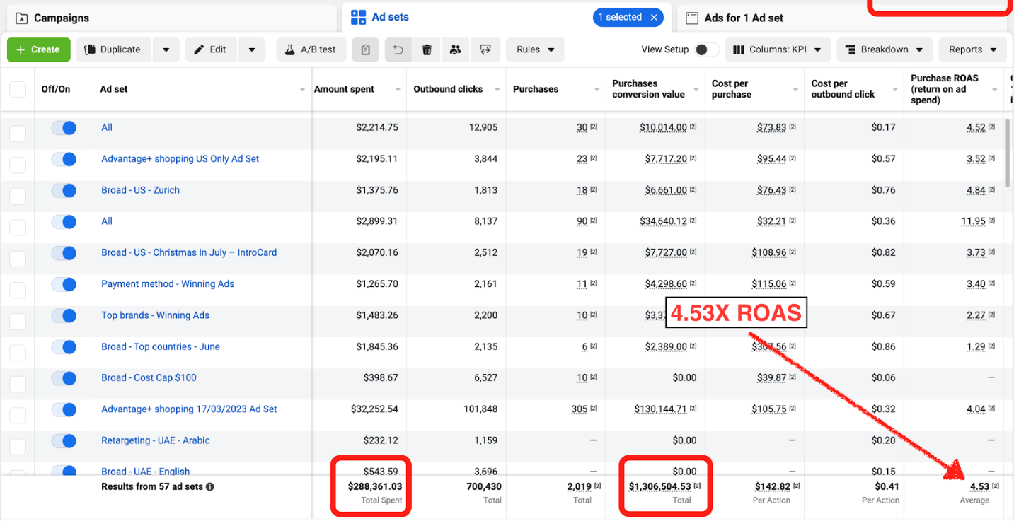 Client results screenshot 2
