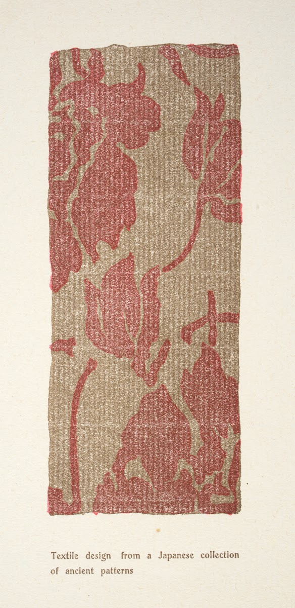 Ancient textile pattern Japanese 1901