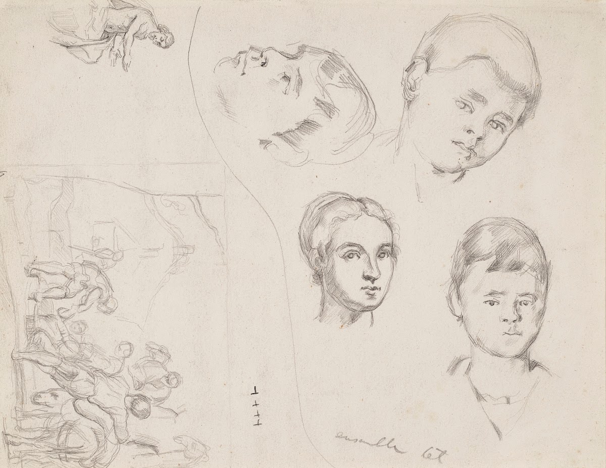 Trois portraits de Paul et études daprès Pedro de Maya et le Tintoret 1879 1880