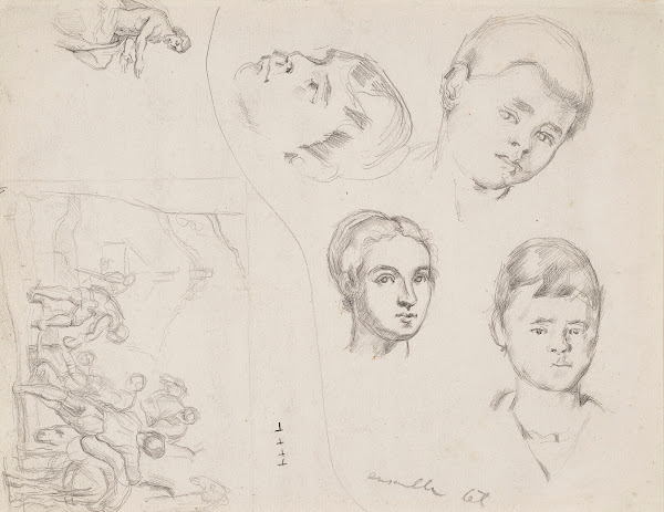 Trois portraits de Paul et études daprès Pedro de Maya et le Tintoret 1879 1880